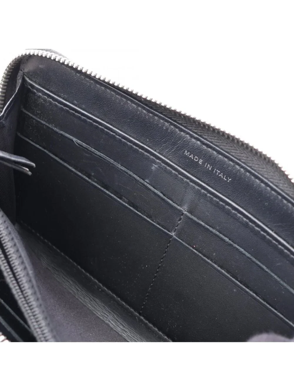 Chanel Round Wallet Quilted Lame Black Caviar Leather